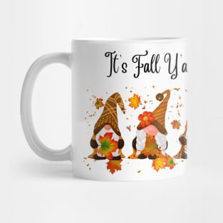 It's fall y'all Gnomes Halloween Autumn Thanksgiving Christmas and Fall Color Lovers Mug